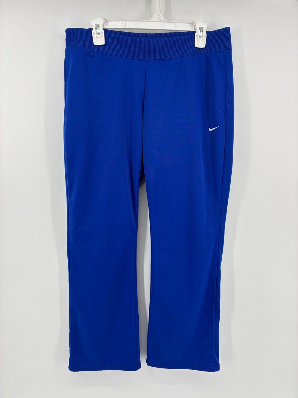 Vintage Nike Orange Tag Vibrant Blue Track Pants with Swoosh